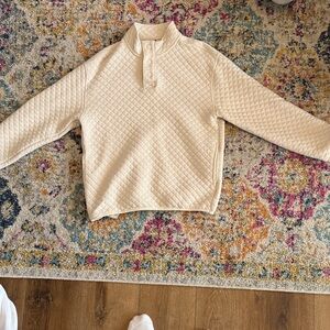 Old Navy Kids Cream Quilted Sweater
